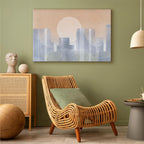 Modern Abstract City Skyline Canvas Print