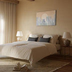 Modern Abstract City Skyline Canvas Print