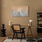 Modern Abstract City Skyline Canvas Print