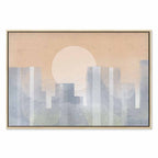Modern Abstract City Skyline Canvas Print