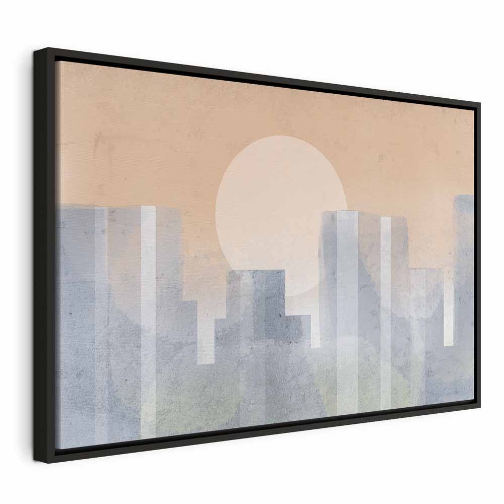 Modern Abstract City Skyline Canvas Print