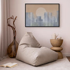 Modern Abstract City Skyline Canvas Print