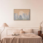 Modern Abstract City Skyline Canvas Print