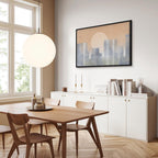 Modern Abstract City Skyline Canvas Print