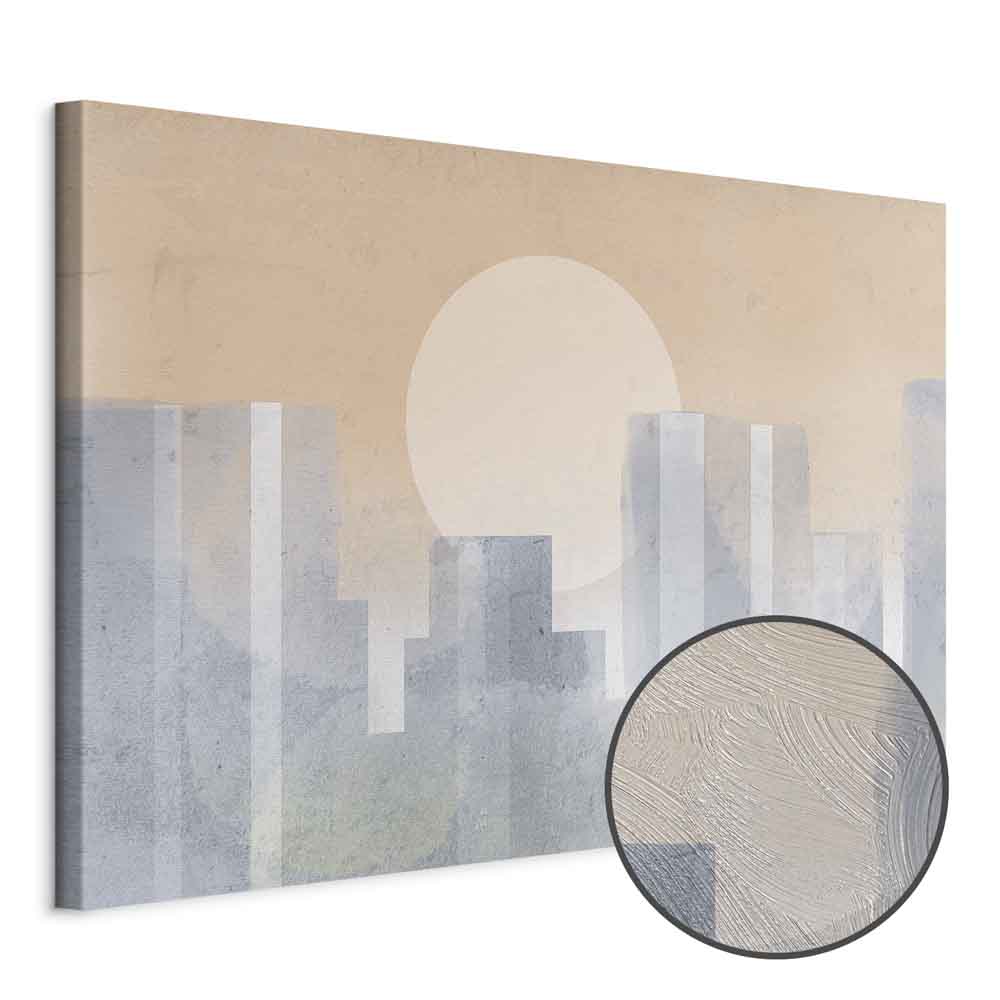 Modern Abstract City Skyline Canvas Print