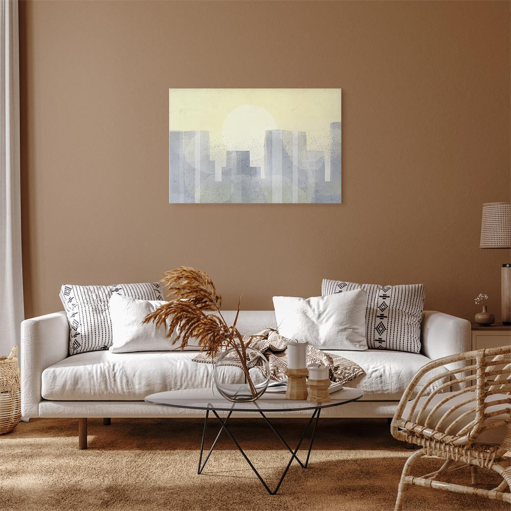Modern Abstract City Architecture Canvas Print