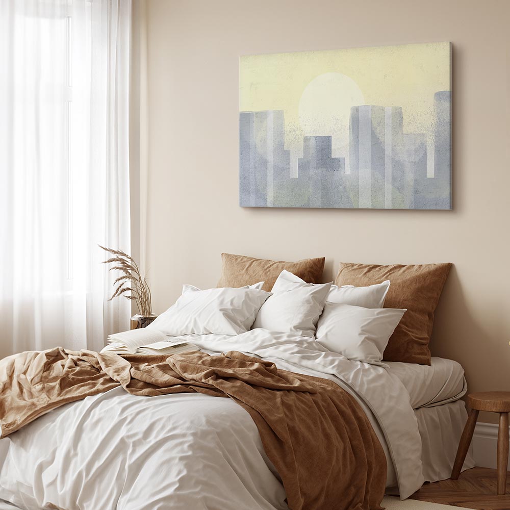 Modern Abstract City Architecture Canvas Print