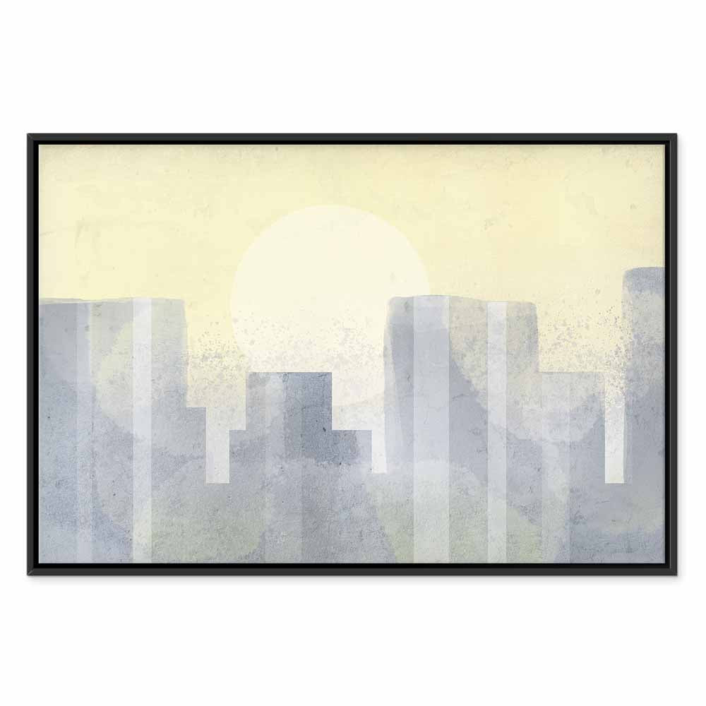 Modern Abstract City Architecture Canvas Print
