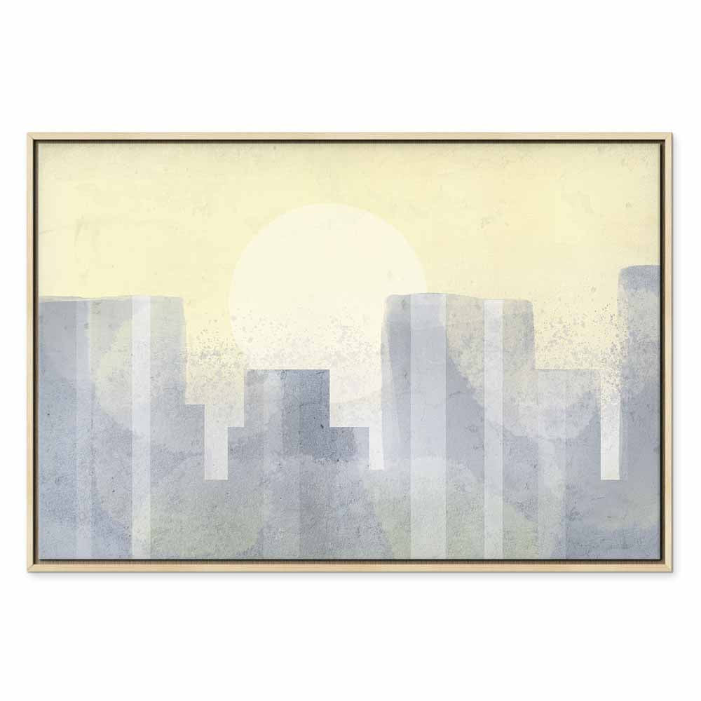 Modern Abstract City Architecture Canvas Print