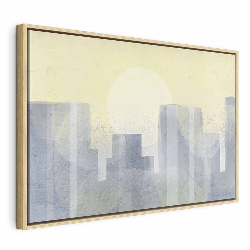 Modern Abstract City Architecture Canvas Print