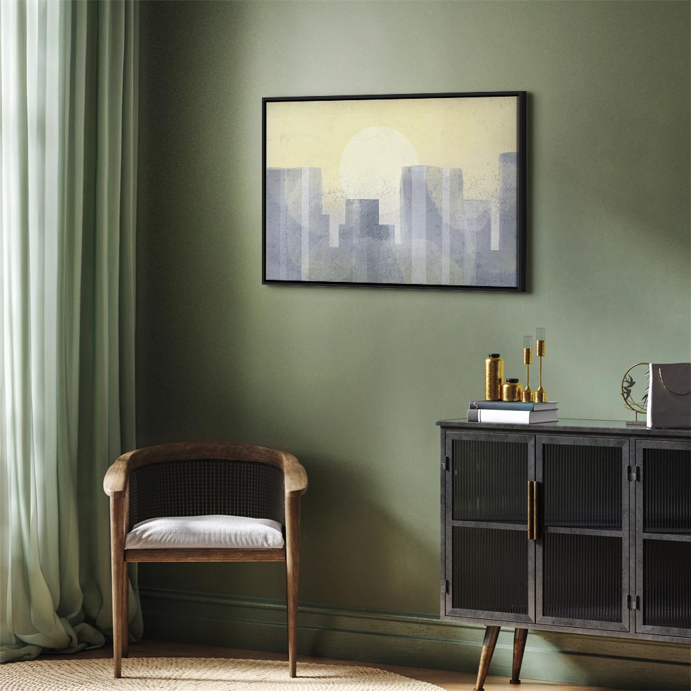 Modern Abstract City Architecture Canvas Print