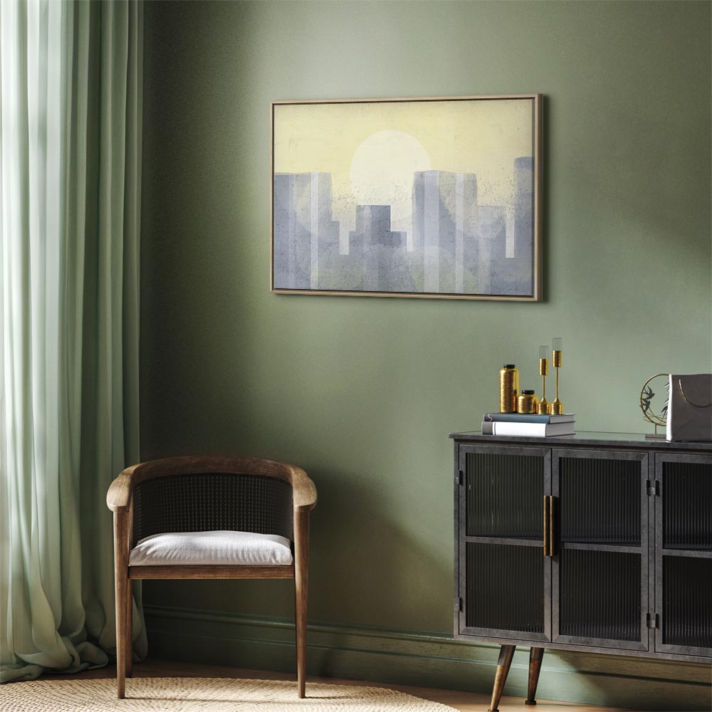 Modern Abstract City Architecture Canvas Print