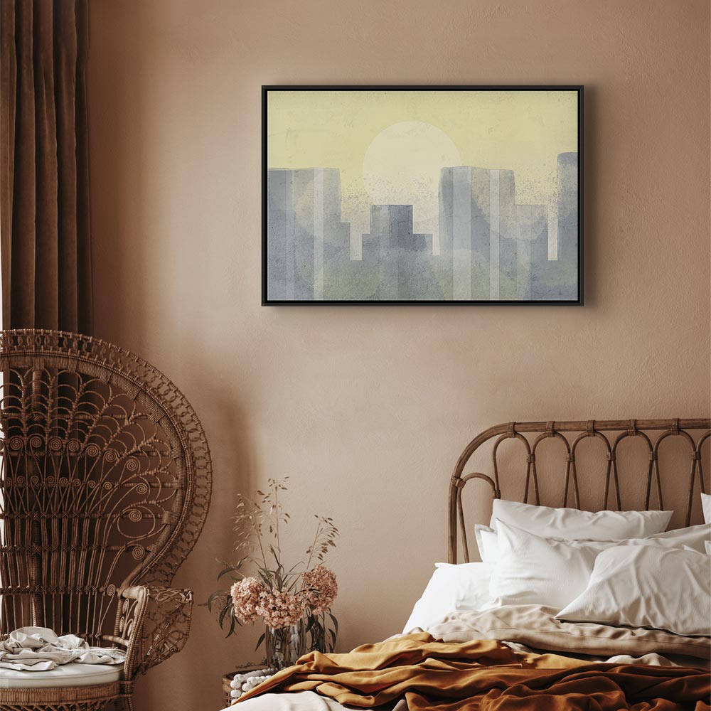Modern Abstract City Architecture Canvas Print