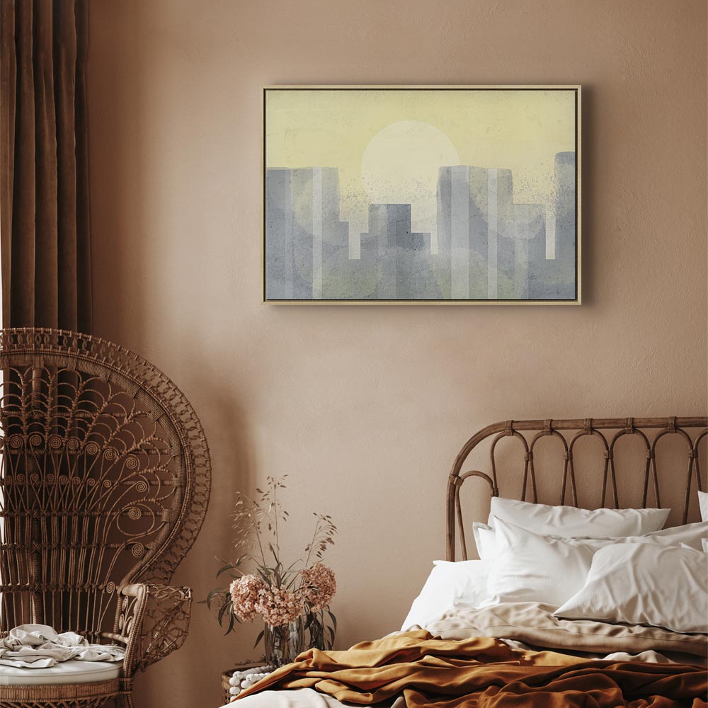 Modern Abstract City Architecture Canvas Print