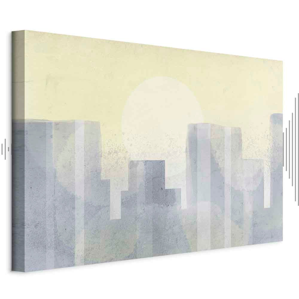 Modern Abstract City Architecture Canvas Print