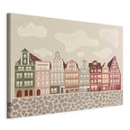 Canvas Print Salt Square Colorful Townhouses
