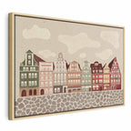 Canvas Print Salt Square Colorful Townhouses