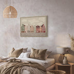 Canvas Print Salt Square Colorful Townhouses