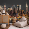 NYC Manhattan Skyline Twilight Wall Mural