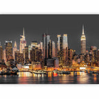 NYC Manhattan Skyline Twilight Wall Mural