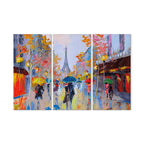 Rainy Paris City Architecture Canvas Print