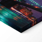 New York Manhattan Night Panorama Canvas Print