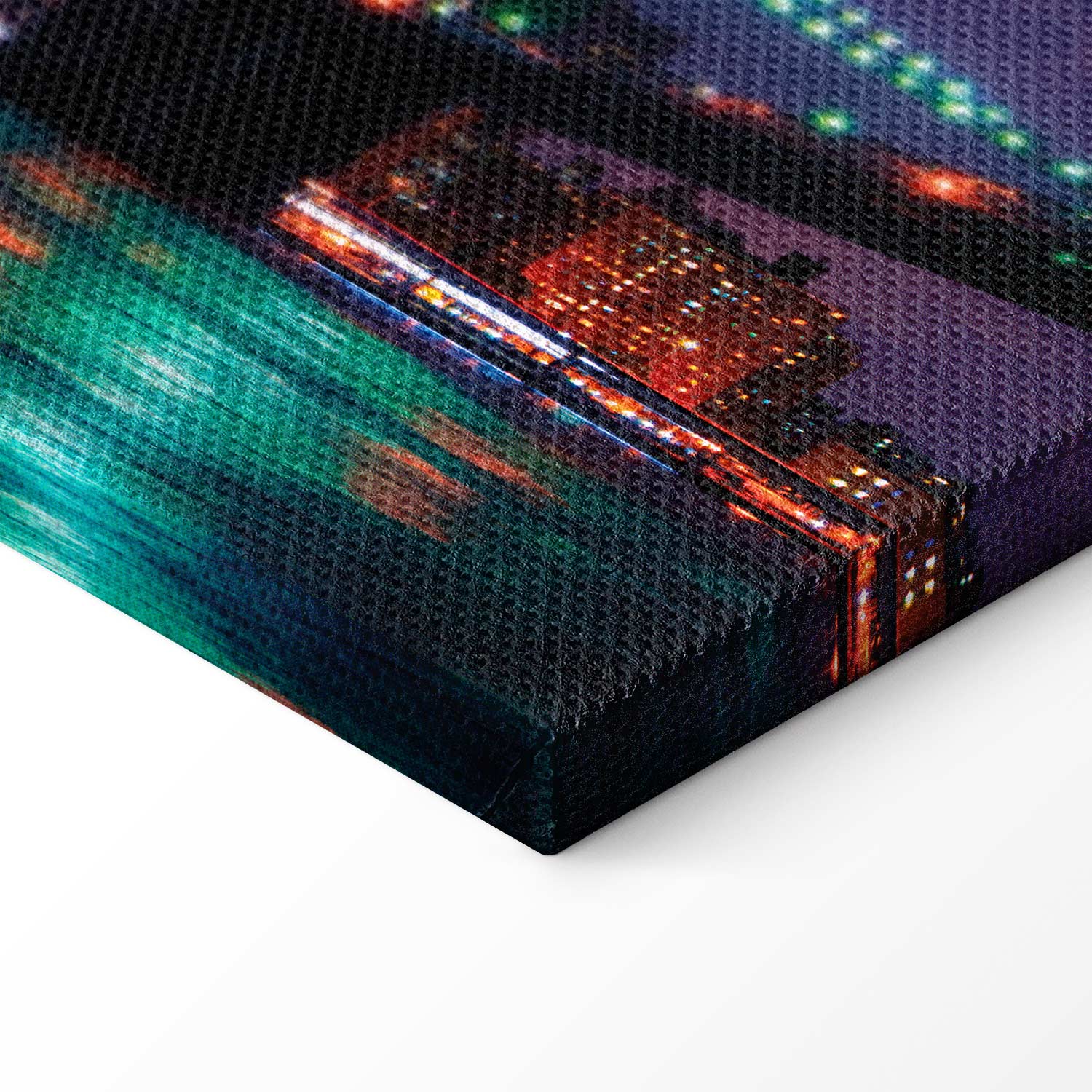 New York Manhattan Night Panorama Canvas Print