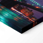 New York Manhattan Night Panorama Canvas Print