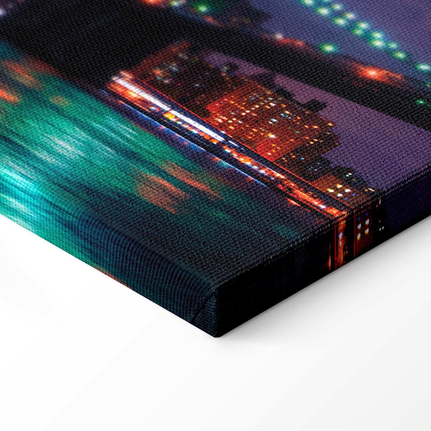 New York Manhattan Night Panorama Canvas Print