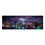 New York Manhattan Night Panorama Canvas Print