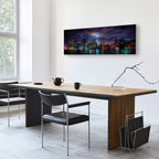 New York Manhattan Night Panorama Canvas Print