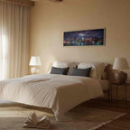 New York Manhattan Night Panorama Canvas Print