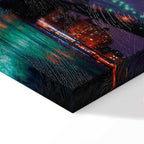 New York Manhattan Night Panorama Canvas Print