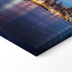 New York Manhattan Night Skyline Panorama Canvas Print