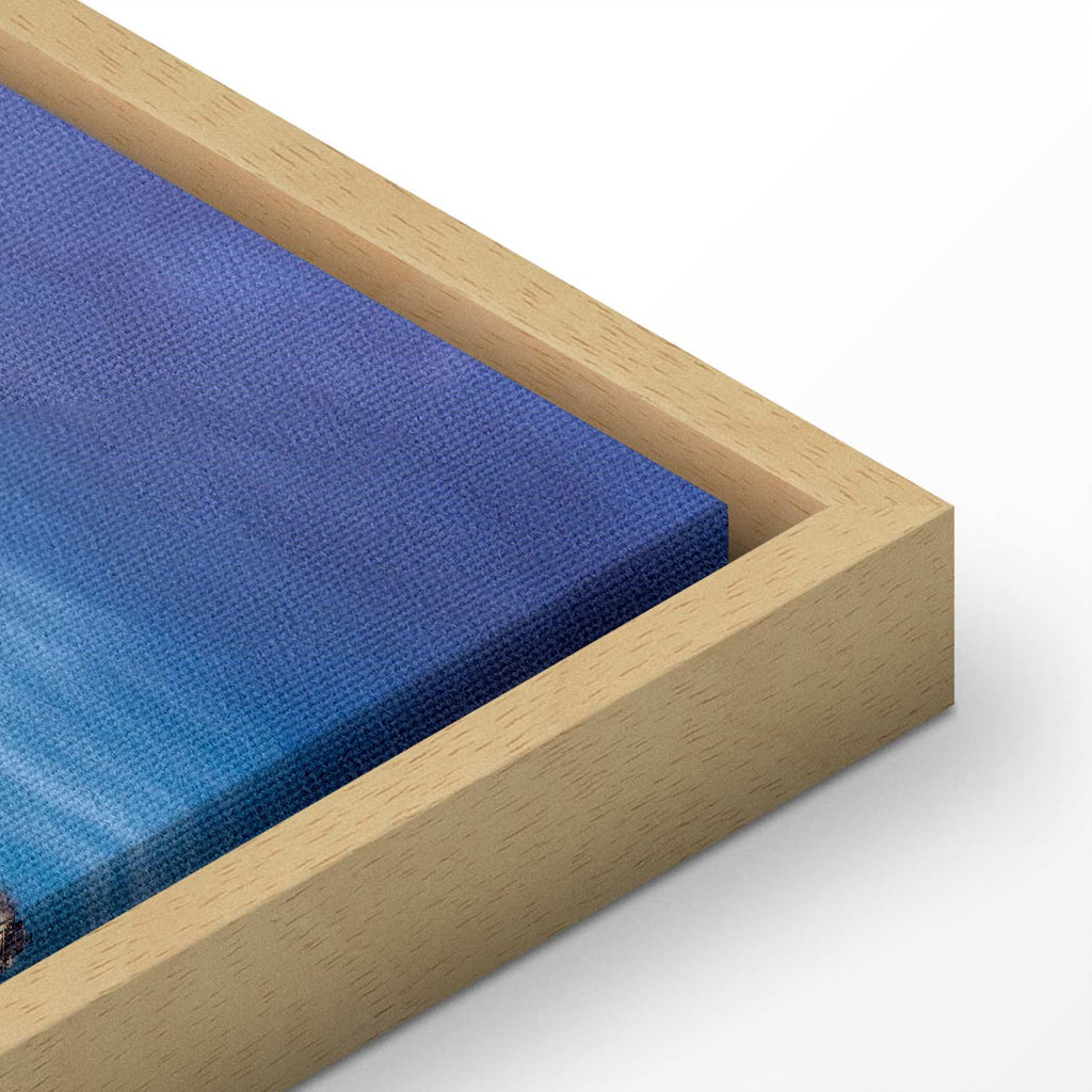 New York Manhattan Night Skyline Panorama Canvas Print