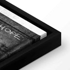 Hope Graffiti Girl Narrow Red Canvas Print