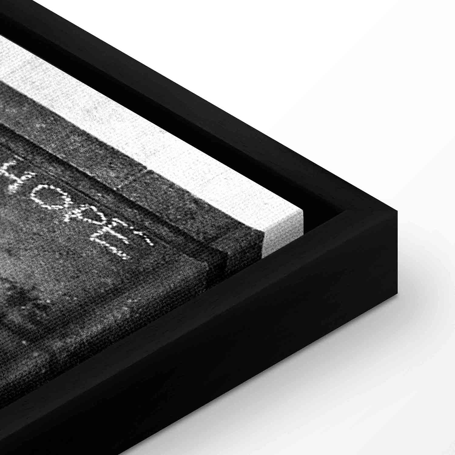 Hope Graffiti Girl Narrow Red Canvas Print