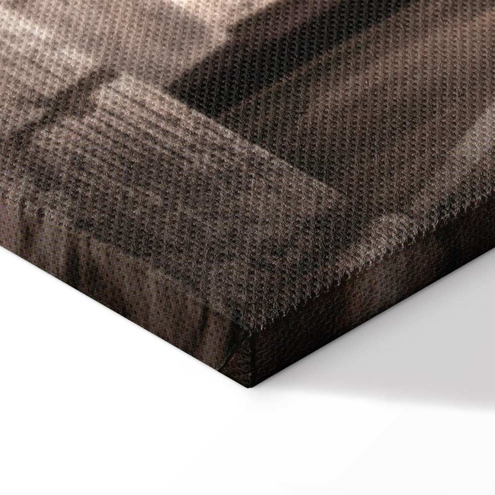 Retro Alley Architecture Vertical Canvas Print