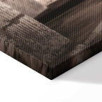 Retro Alley Architecture Vertical Canvas Print