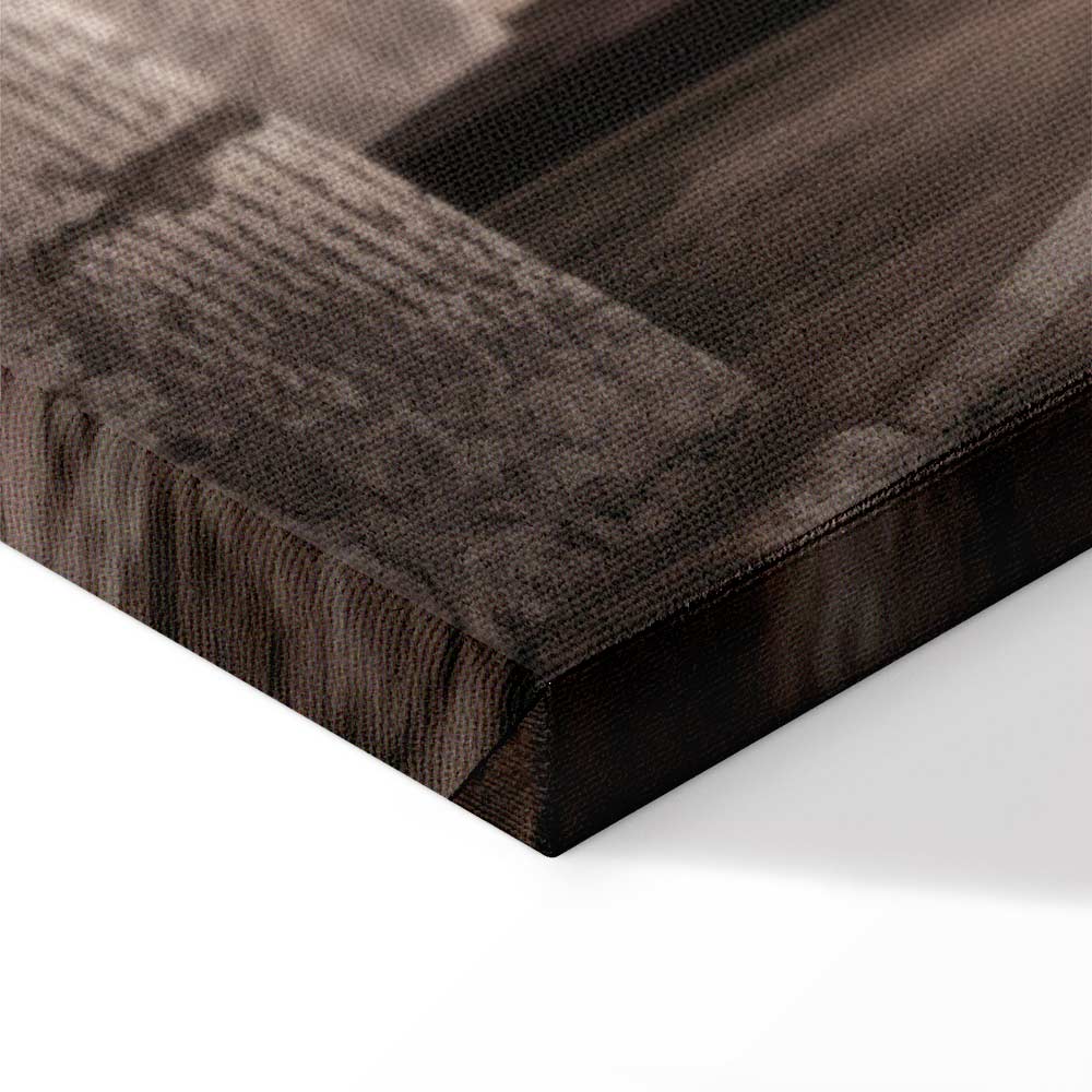 Retro Alley Architecture Vertical Canvas Print