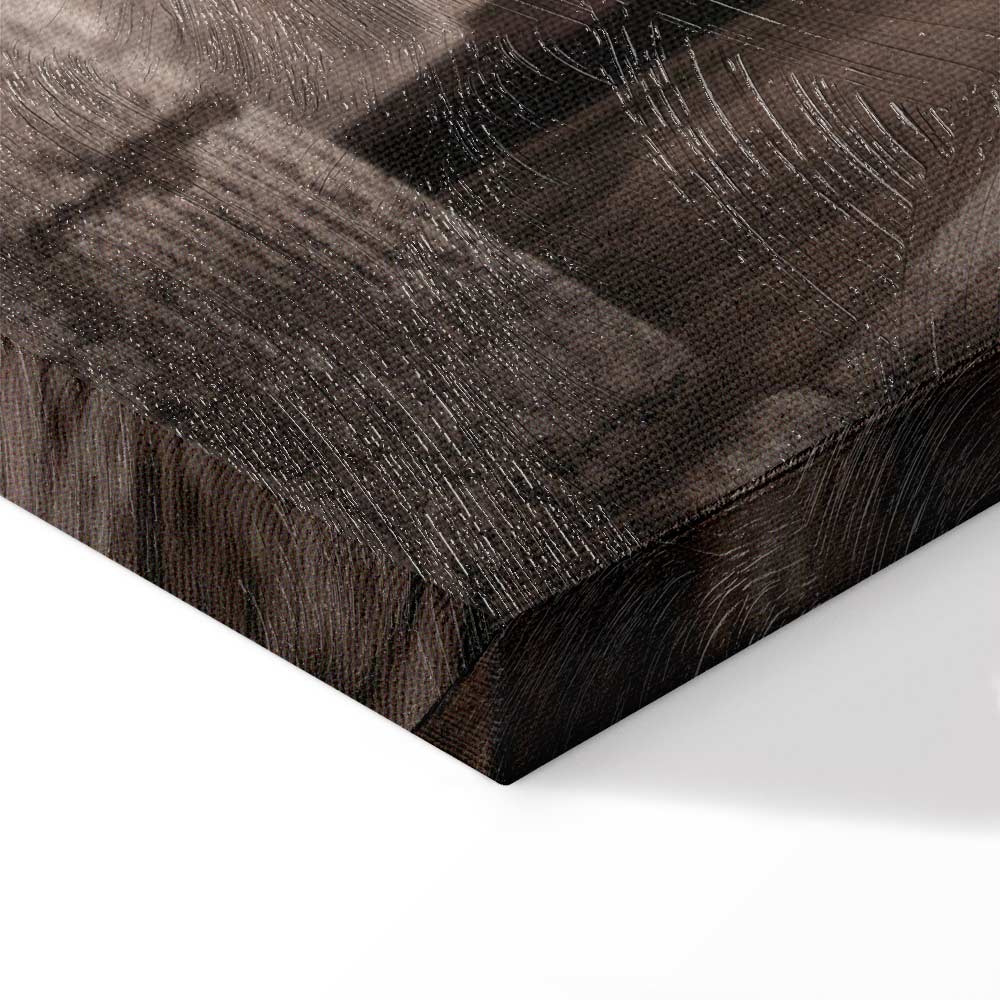 Retro Alley Architecture Vertical Canvas Print