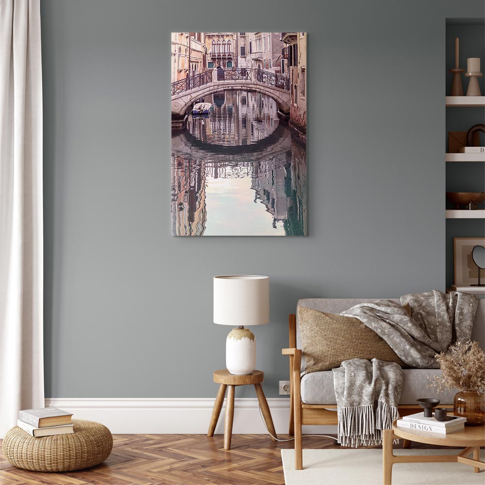 Venice Bridge Canal City Canvas Print
