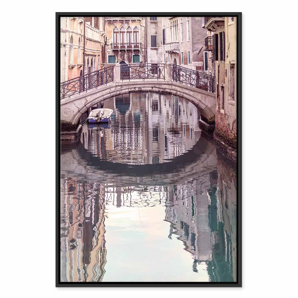 Venice Bridge Canal City Canvas Print