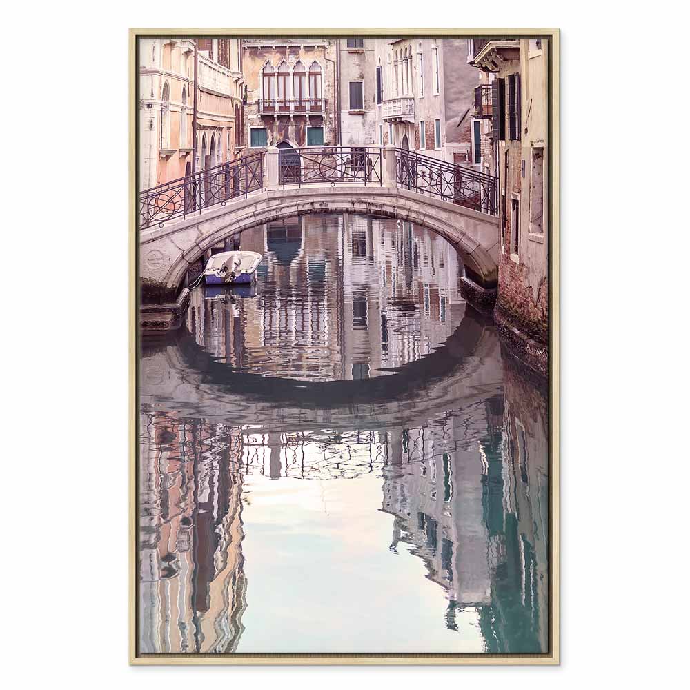 Venice Bridge Canal City Canvas Print