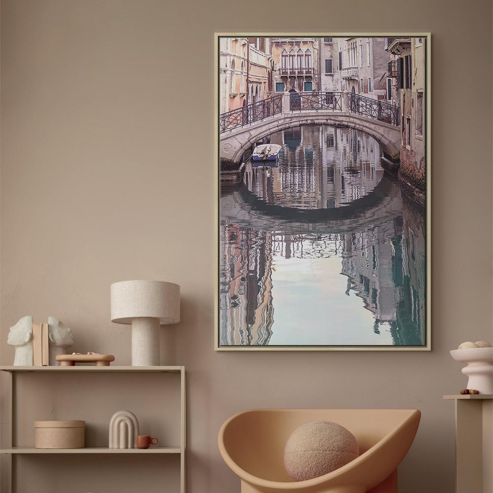 Venice Bridge Canal City Canvas Print