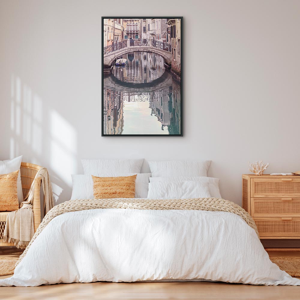 Venice Bridge Canal City Canvas Print