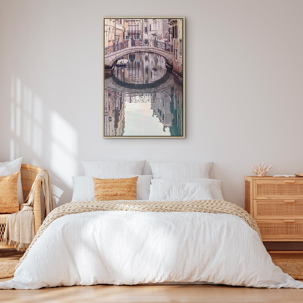 Venice Bridge Canal City Canvas Print