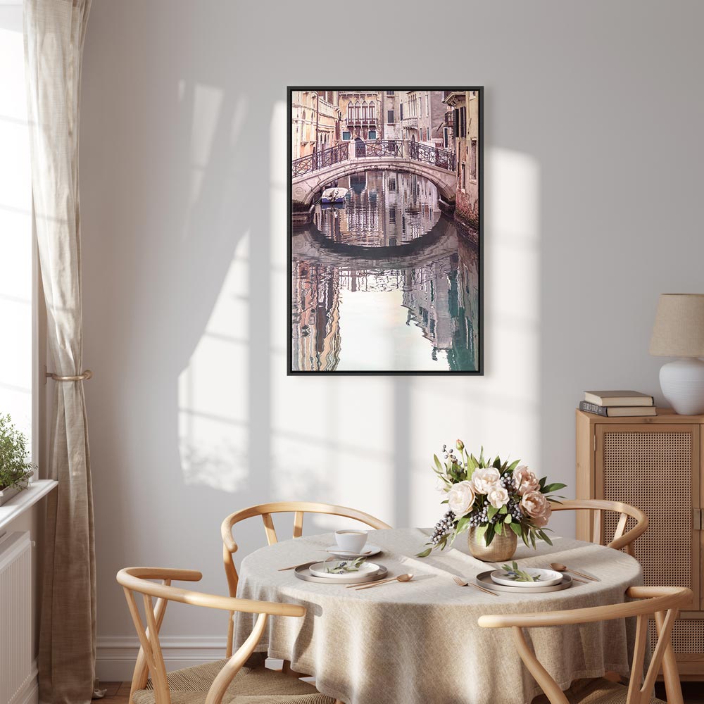 Venice Bridge Canal City Canvas Print