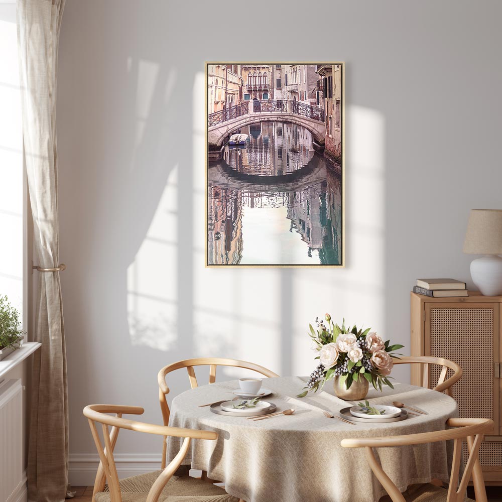 Venice Bridge Canal City Canvas Print