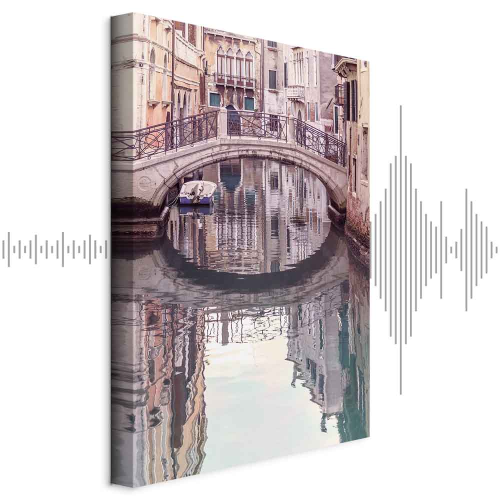 Venice Bridge Canal City Canvas Print